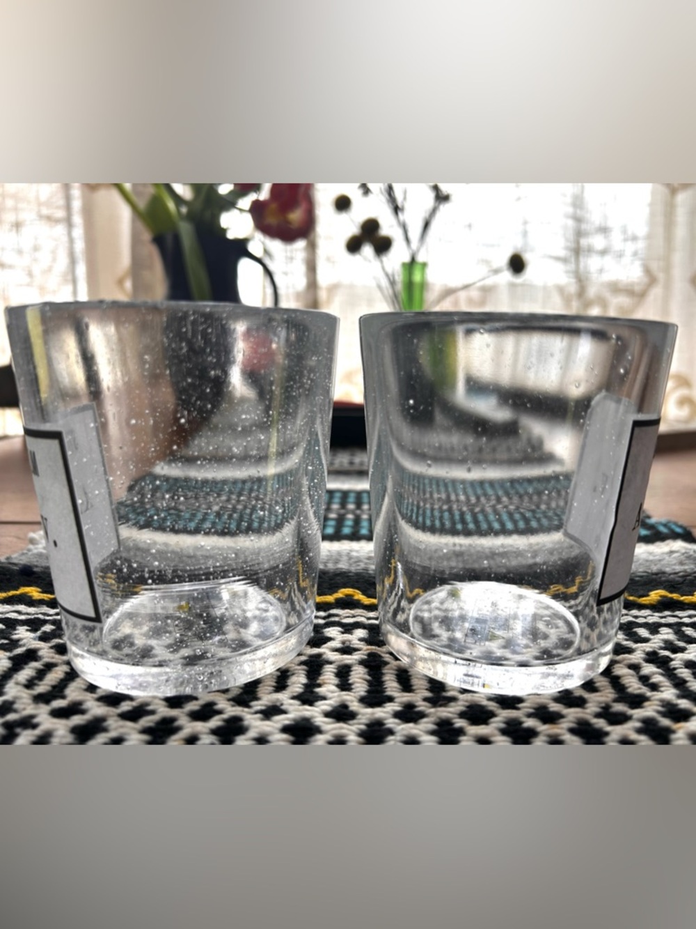 Pair of empty Astier de Villatte handblown French luxury candle vessels. - Picture 2 of 4